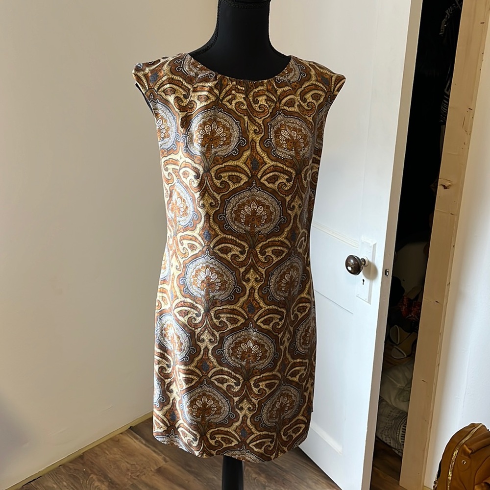 Millie Silk printed dress, fully lined